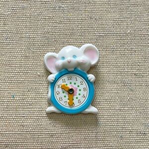 5 for $20!! VTG Brooch Pin Avon Minute Mouse Movable Hands 1974